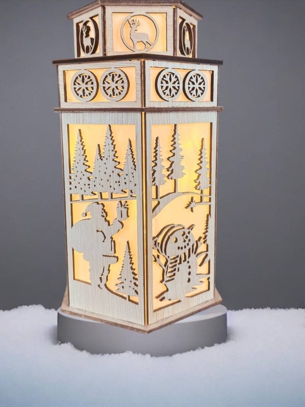 Lasergesneden Kerstlantaarn