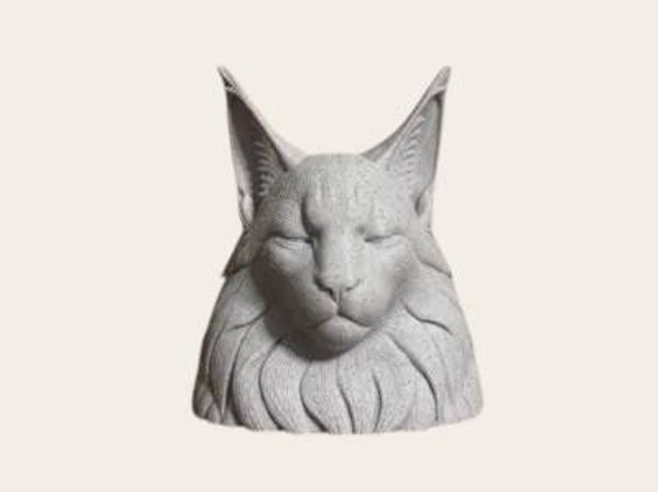 Herdenkingsbeeldje Maine Coon – Liefdevol & Tijdloos