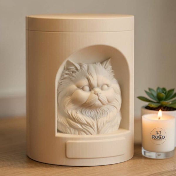 Perzische Kat Urn – Handgemaakte kattenurn