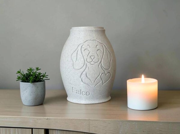 Teckel Urn (met Naam) | Eternal Lines Herinneringsurn