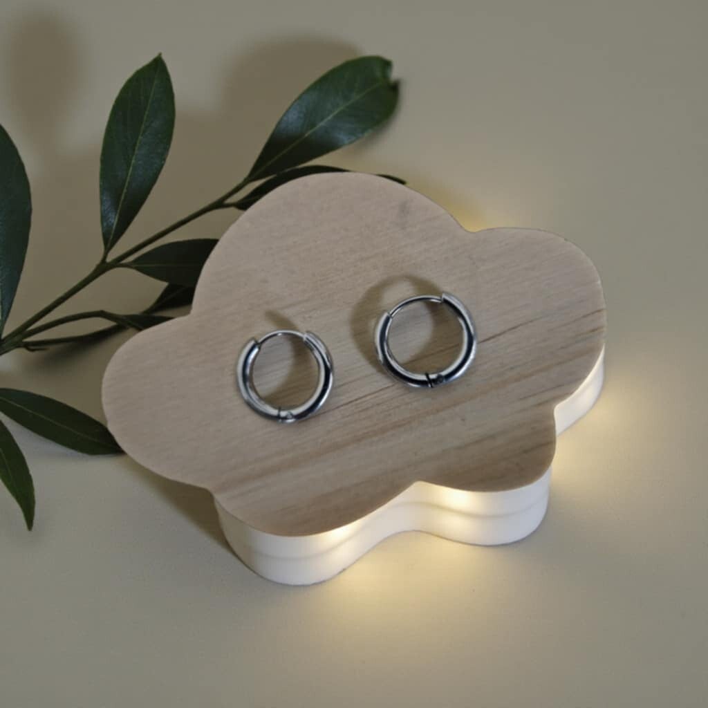 Créoles rondes lisses 1,50 cm