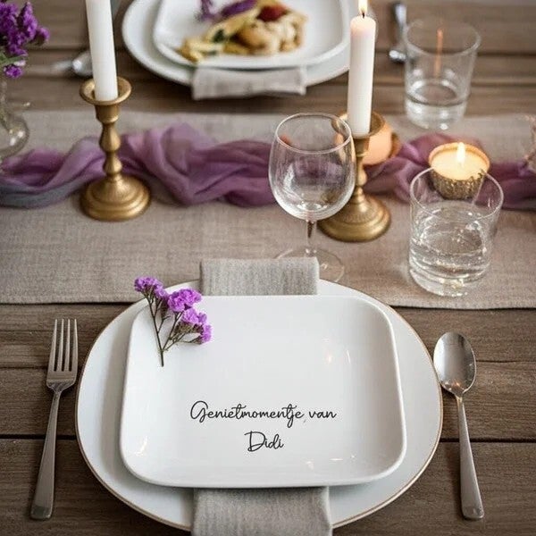 Bordje met naam | Genietmomentje
