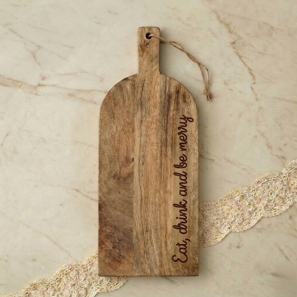 Borrelplank graveren | Mangohout