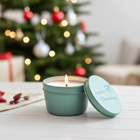 Geurkaars met kerstwens | Merry Christmas