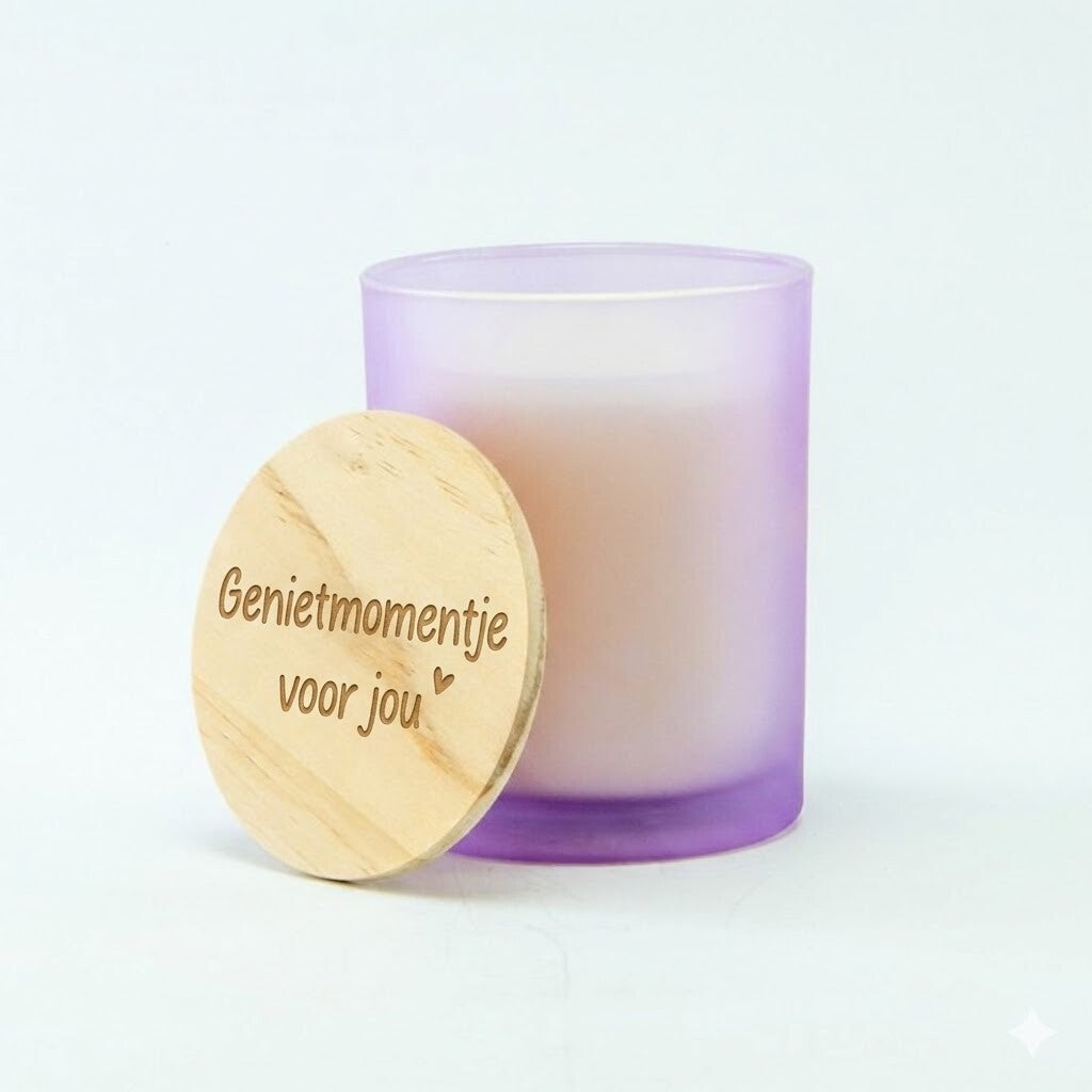 Geurkaars met tekst, een gepersonaliseerd cadeau voor verjaardag, afscheid, housewarming en jubileum
