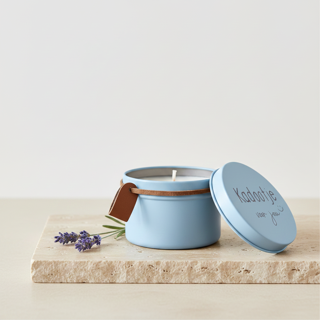 Geurkaars met tekst naar keuze