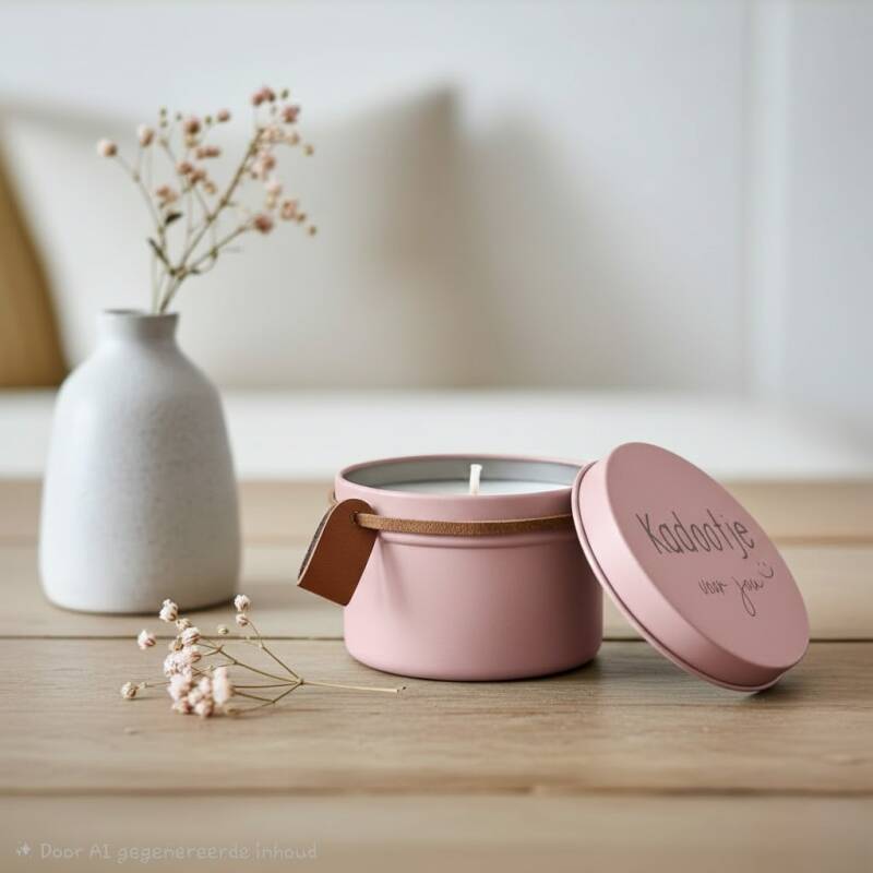 Geurkaars met tekst, een gepersonaliseerd cadeau voor verjaardag, afscheid, housewarming en jubileum