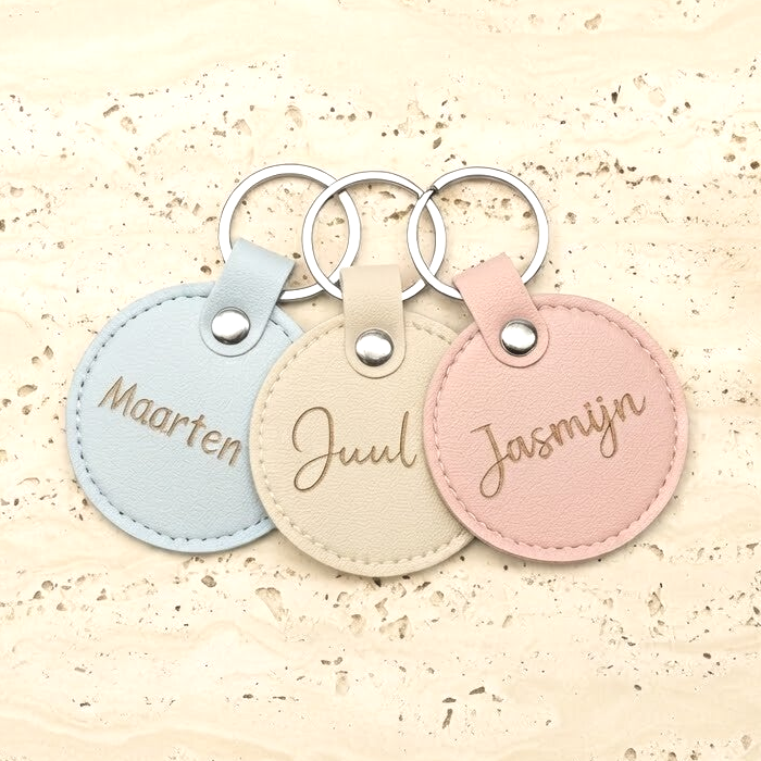 Sleutelhanger met naam | Rond model