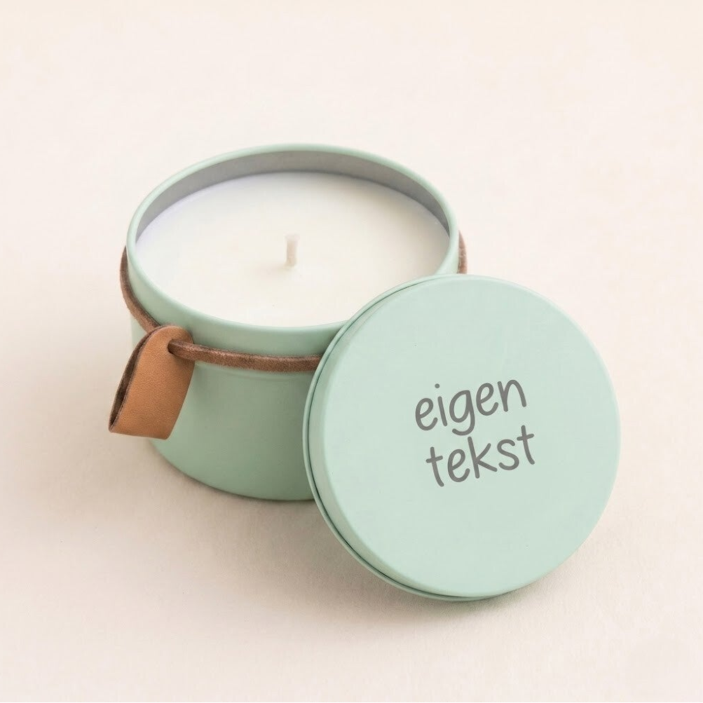 Geurkaars met tekst naar keuze