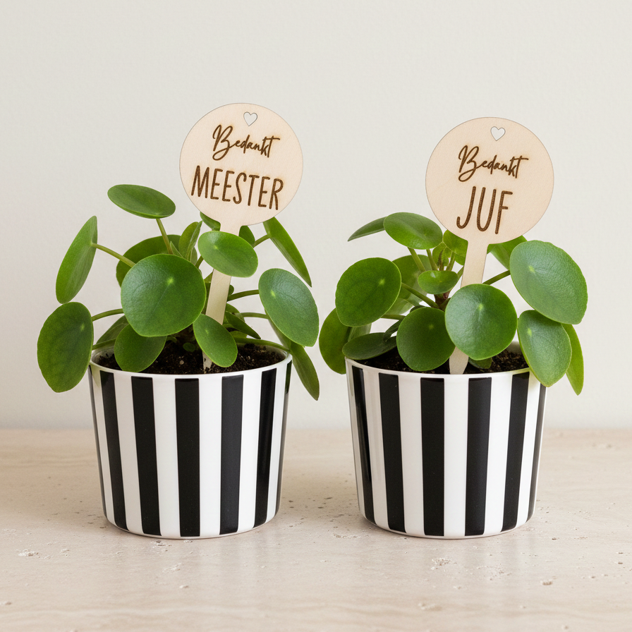 Gepersonaliseerde plantensteker | Cadeau voor juf & meester