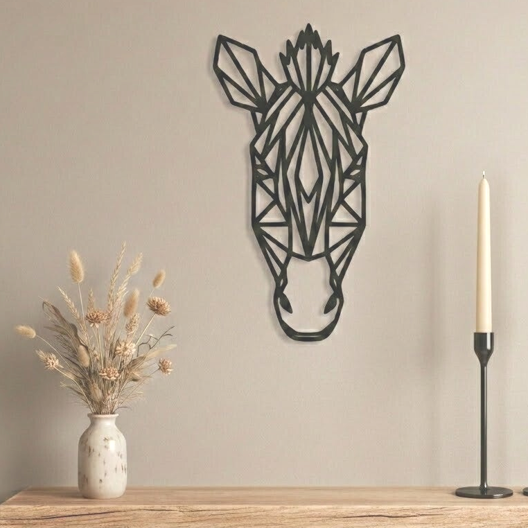 Wanddecoratie hout | Zebra