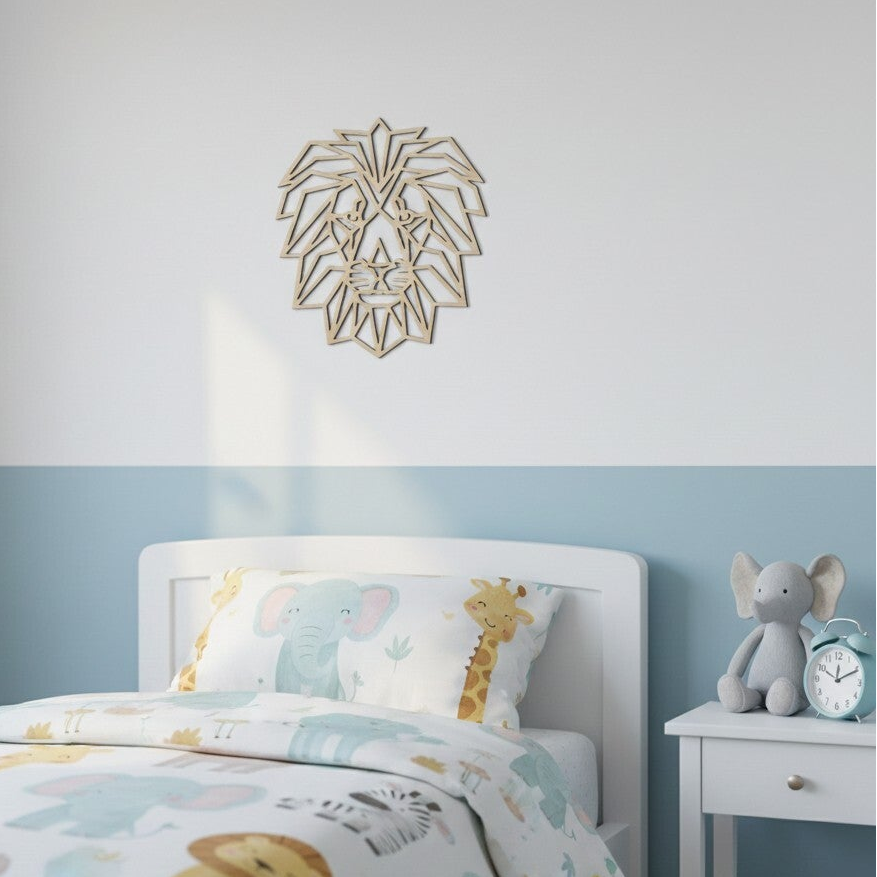 Wanddecoratie hout | Leeuw
