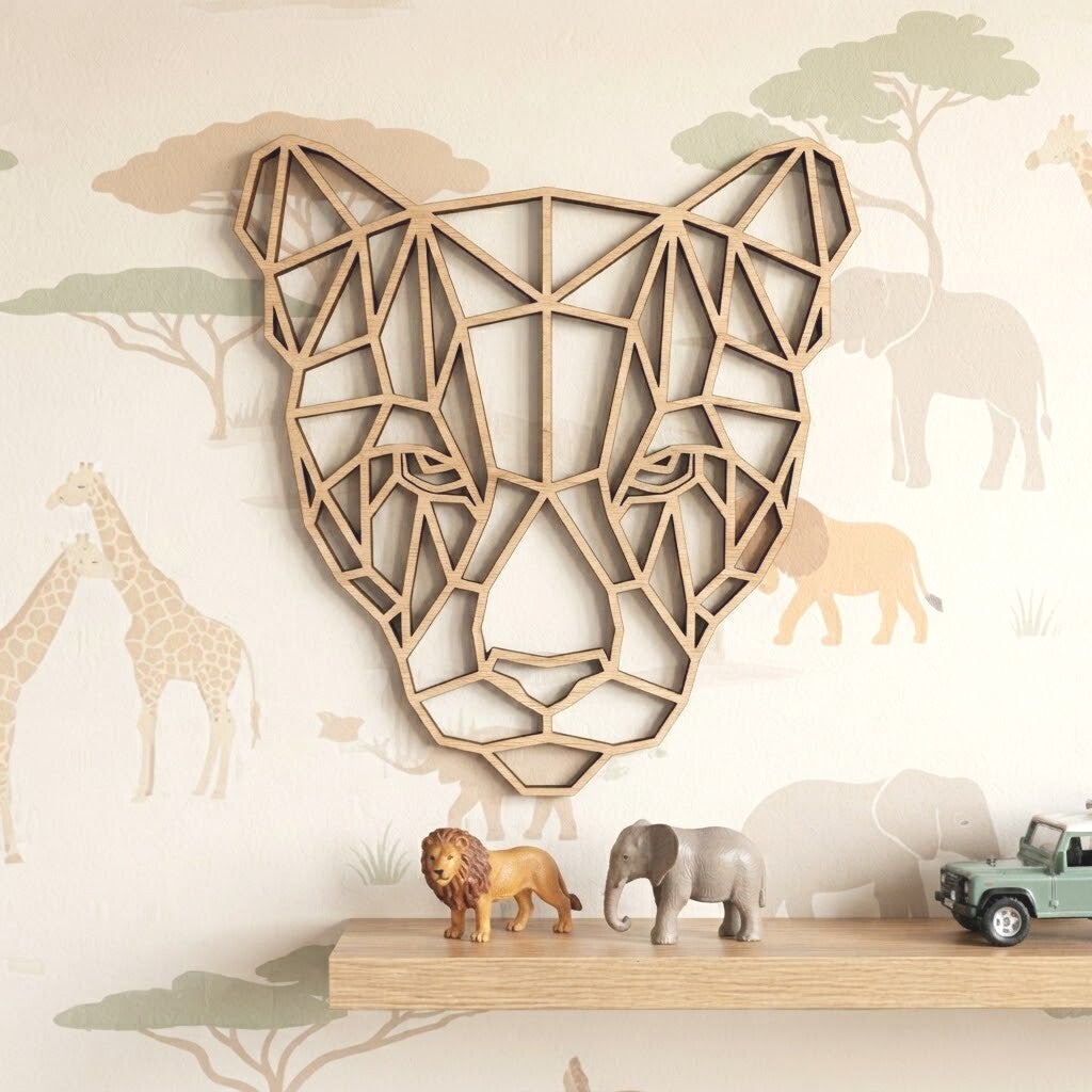 Wanddecoratie hout kinderkamer  | Poema