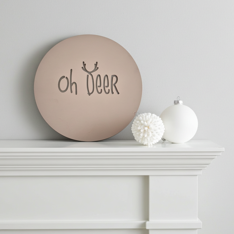 Muurcirkel Kerst | Oh deer