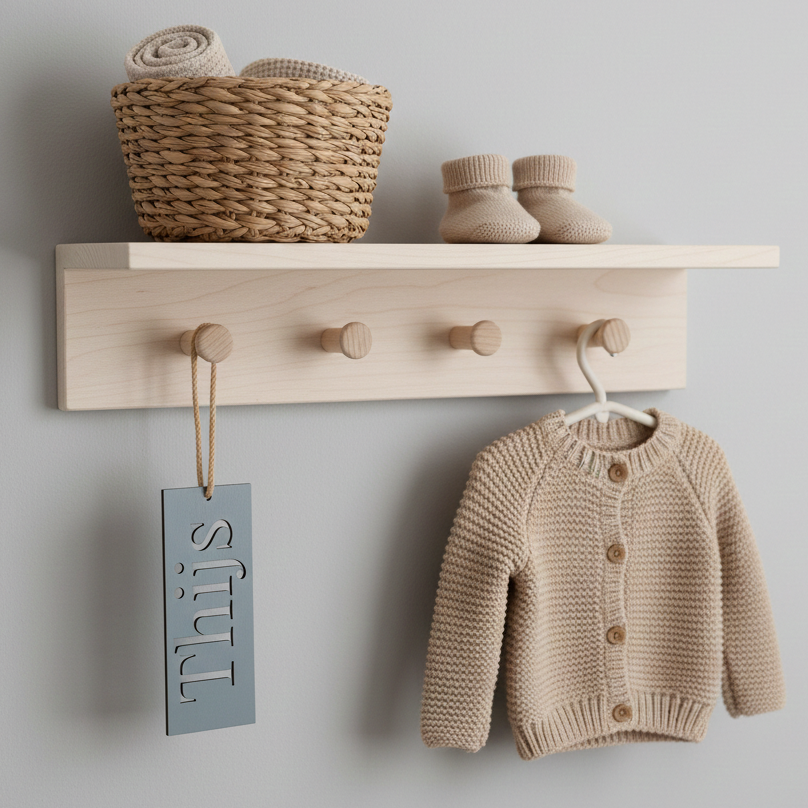 Gepersonaliseerde kraamcadeaus en houten wanddecoratie voor de babykamer en kinderkamer