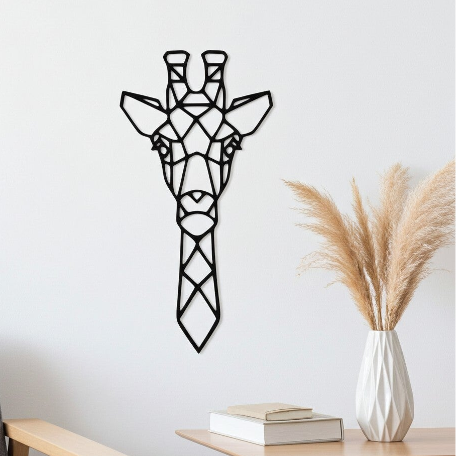 Wanddecoratie hout | Giraf