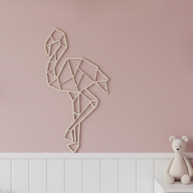 Houten wanddecoratie voor de babykamer en kinderkamer