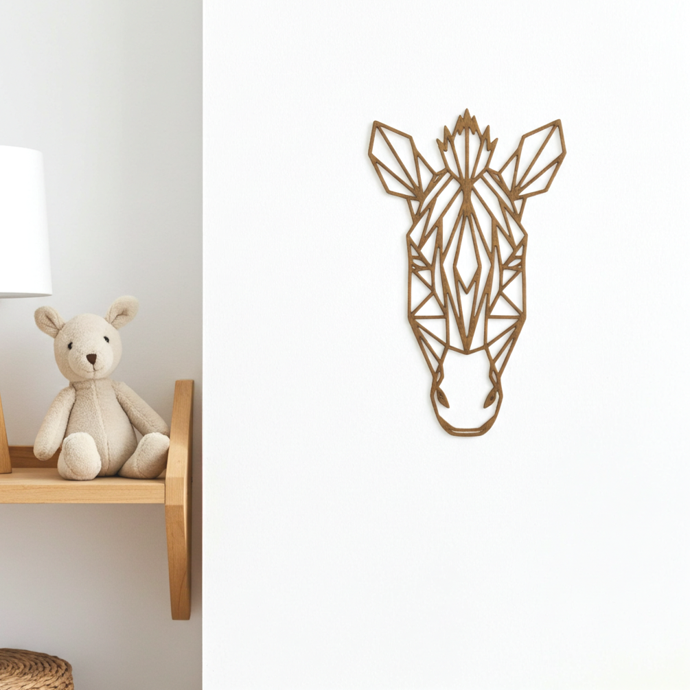 Wanddecoratie hout | Zebra