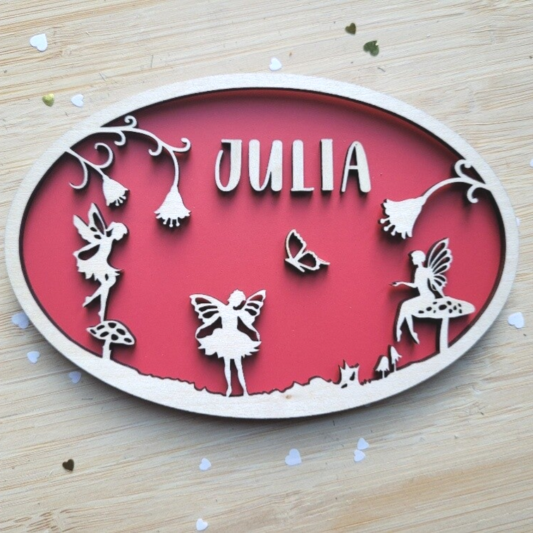 Naambordje Elfje | Ovaal