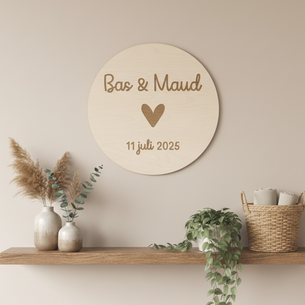 Muurcirkel | Eigen tekst