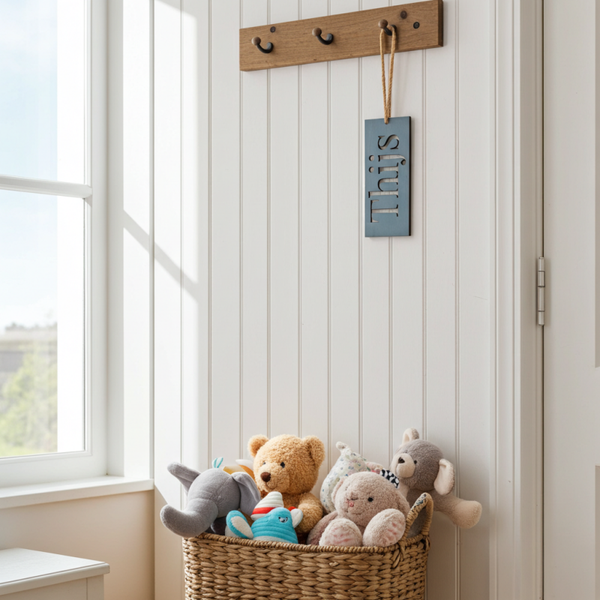 Naambord hout | Tekst naar keuze