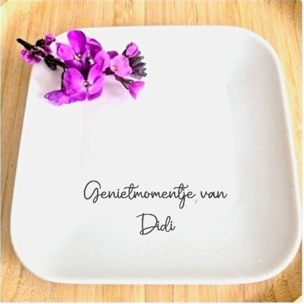 Bordje met naam | Genietmomentje