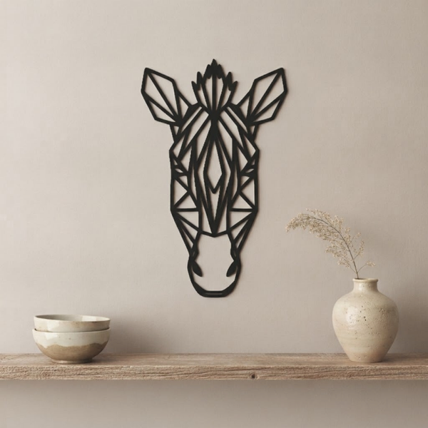 Wanddecoratie hout | Zebra