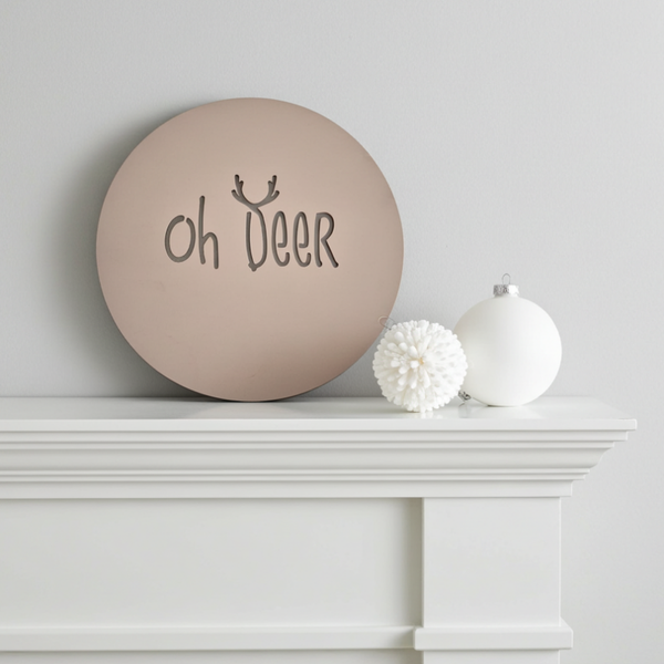 Muurcirkel Kerst | Oh deer