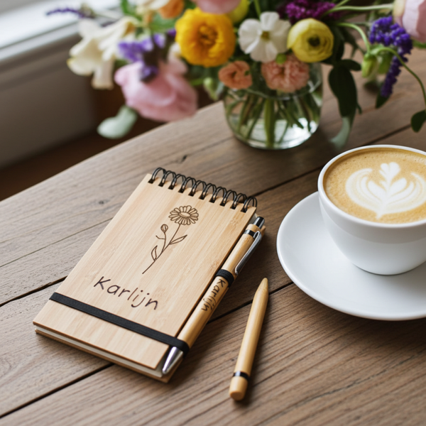 Notitieboekje | Inclusief pen met naam