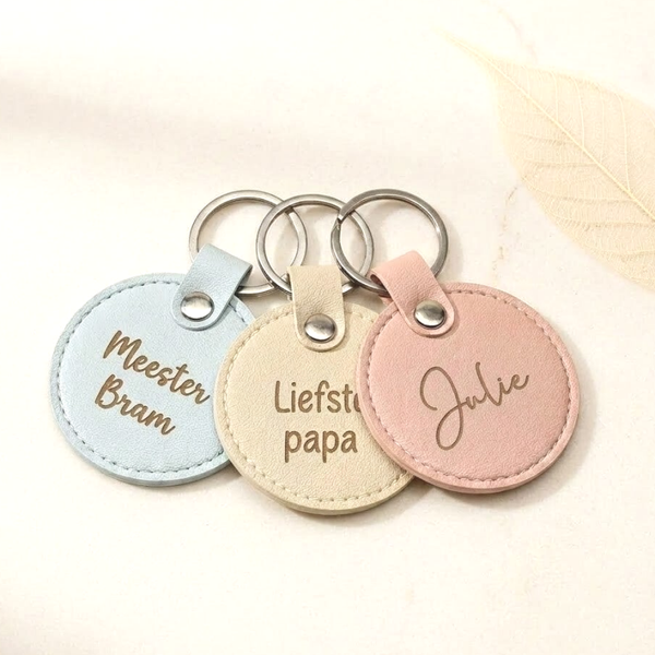 Sleutelhanger met naam | Rond model