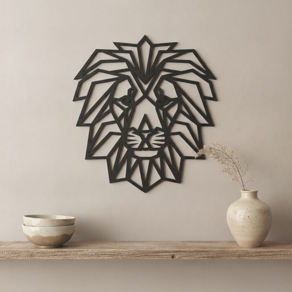 Wanddecoratie hout | Leeuw