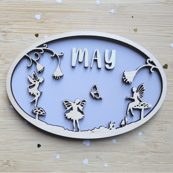 Naambordje Elfje | Ovaal