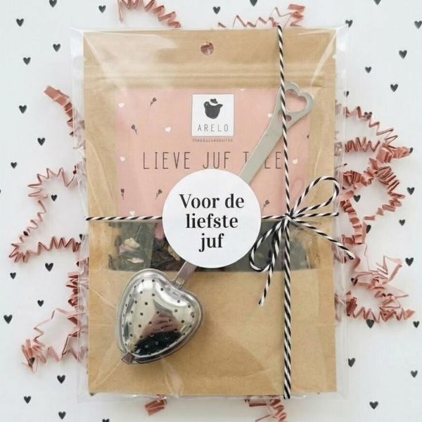 Giftset lieve juf thee | Juffen cadeau