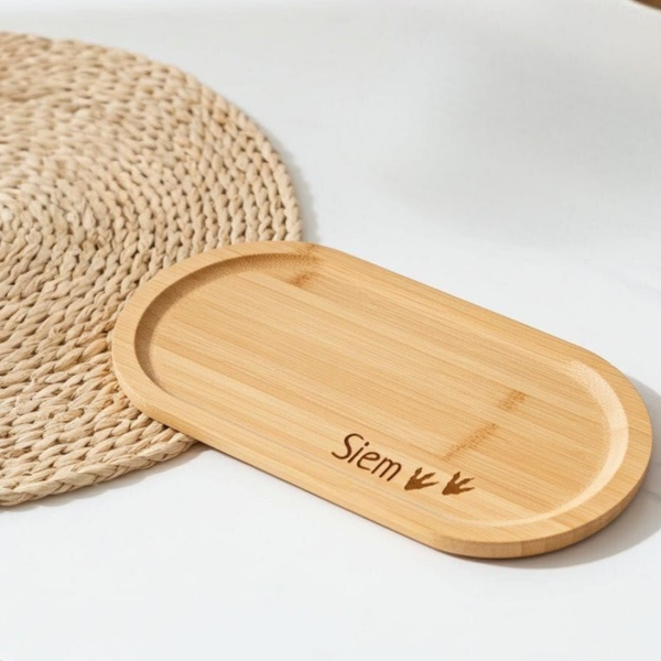 Serveerplankje | Gepersonaliseerd met naam + figuurtje