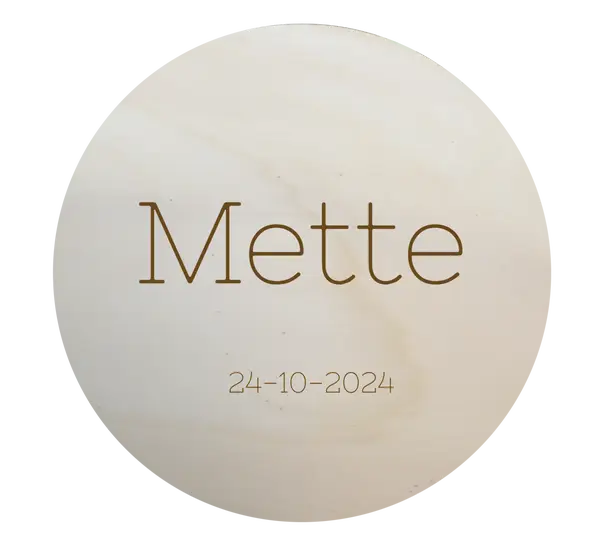 Naambord | Naam en geboortedatum