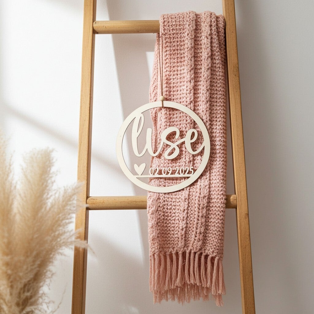 Naambord | Naamcirkel met geboortegegevens