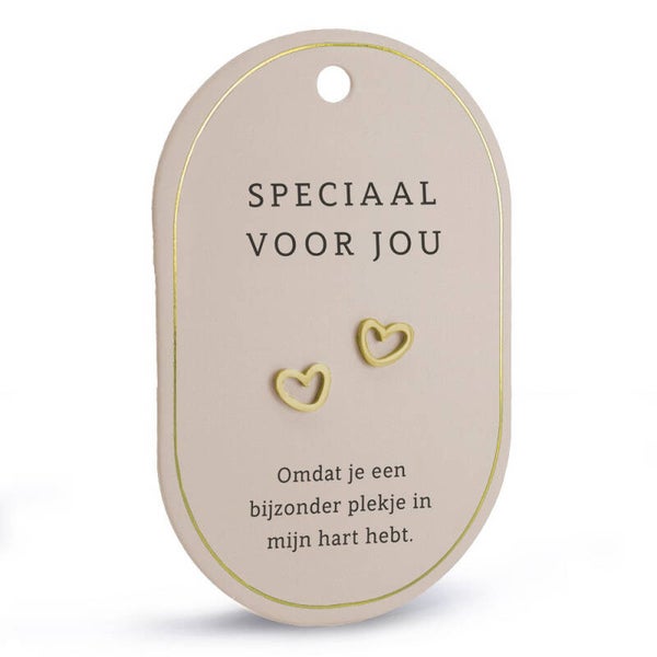 Oorbellen hartjes | Goud | Speciaal voor jou