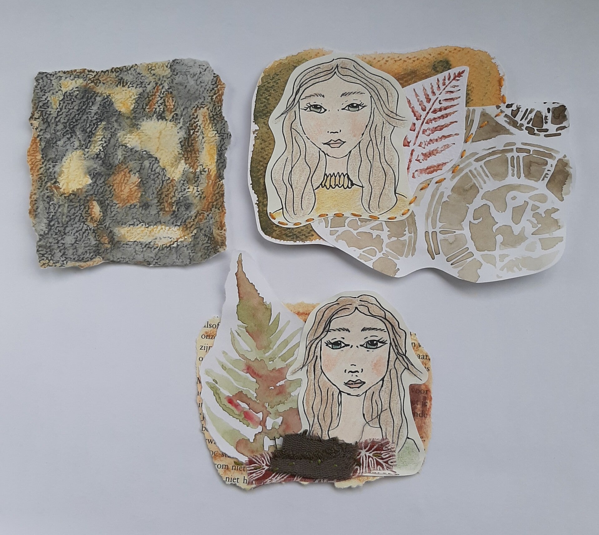 Sprookjes beige, bruin, groen
