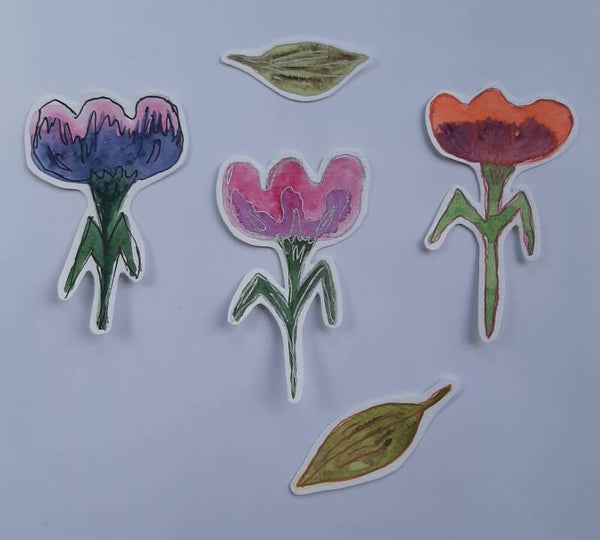 Sprookjes bloemen bladeren 1