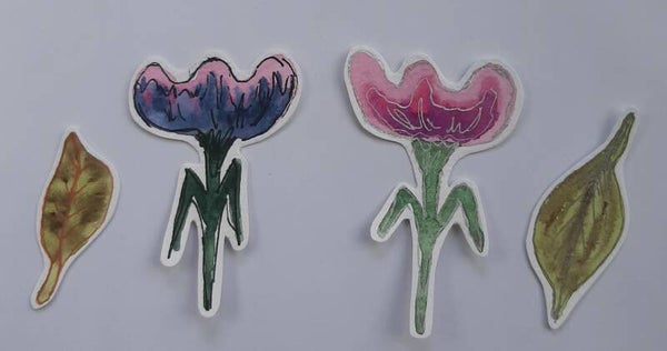 Sprookjes bloemen bladeren 3