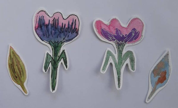 Sprookjes bloemen bladeren 4