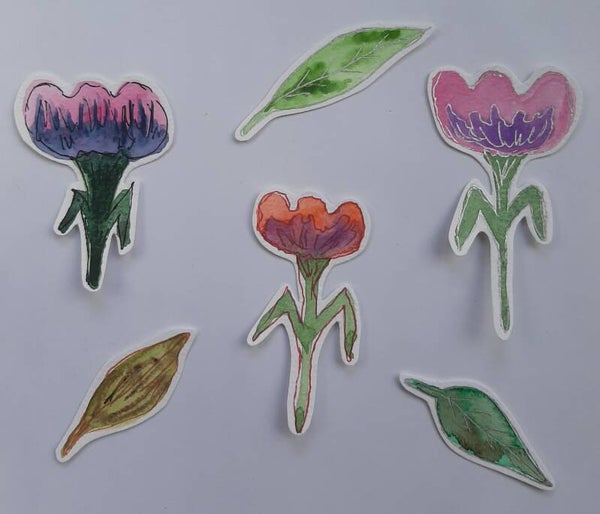 Sprookjes bloemen bladeren 2