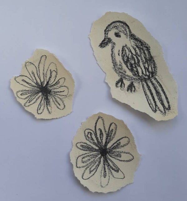 Naturel vogel bloem 4