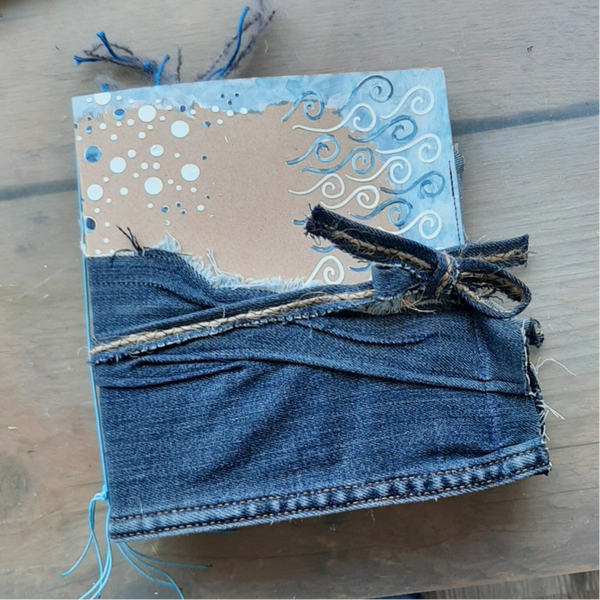 Handgemaakt journal oceaan