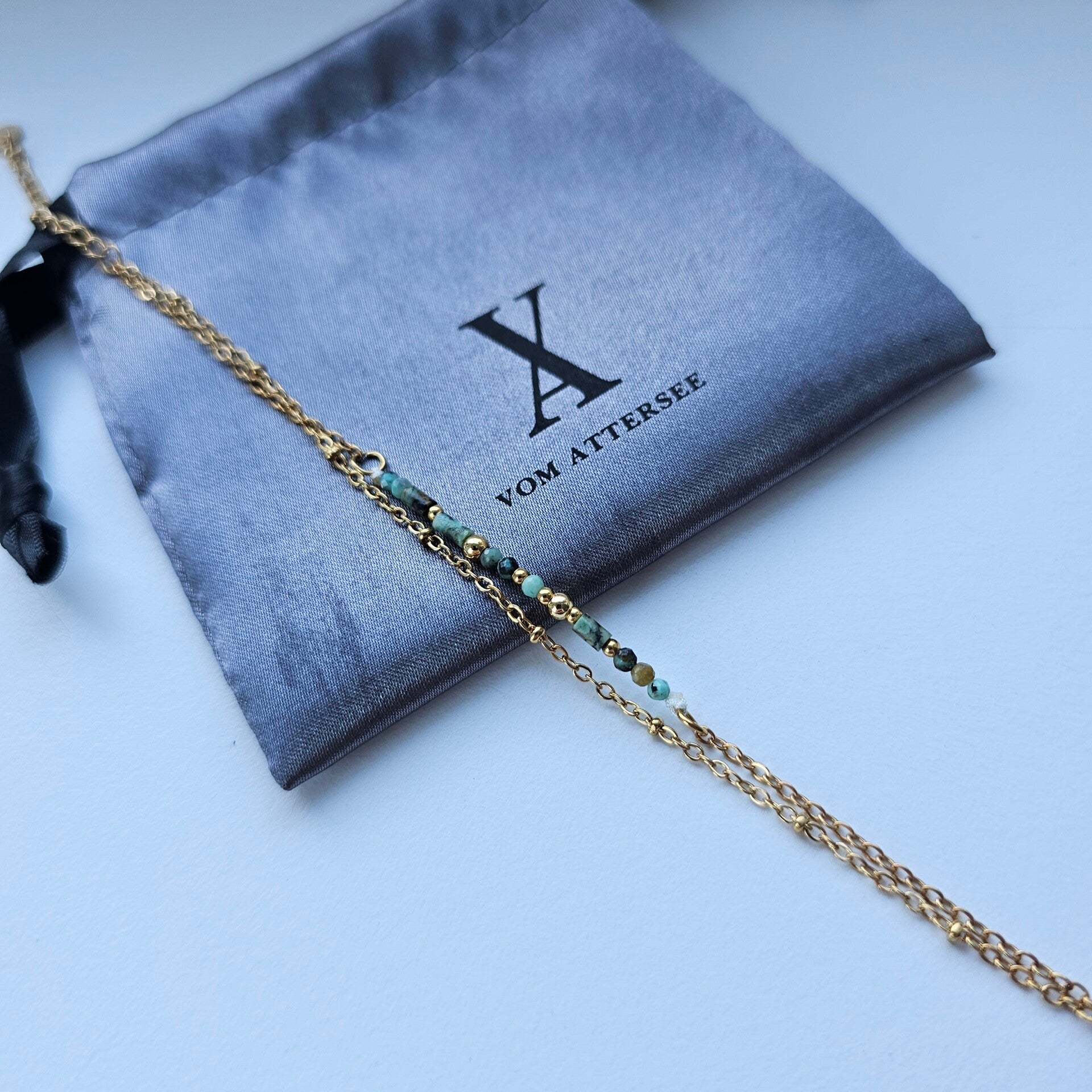 Soul Balance Moss Agate & Afrik. Türkis