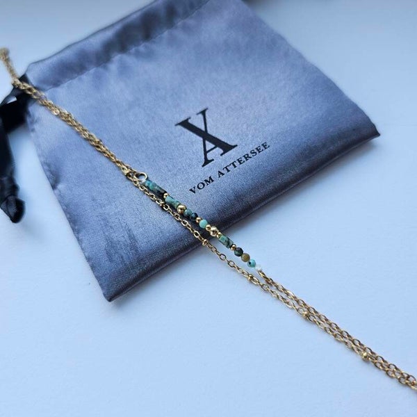 Soul Balance Moss Agate & Afrik. Türkis