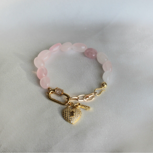 Vom Attersee Bracelet Rosenquarz