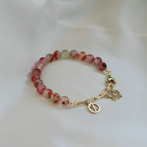 Vom Attersee Bracelet Blüten Turmalin