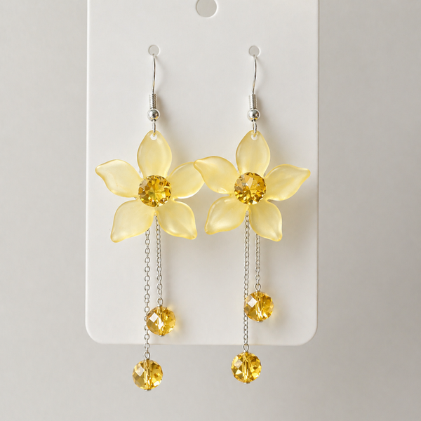 Golden Dawn Blossom Earrings