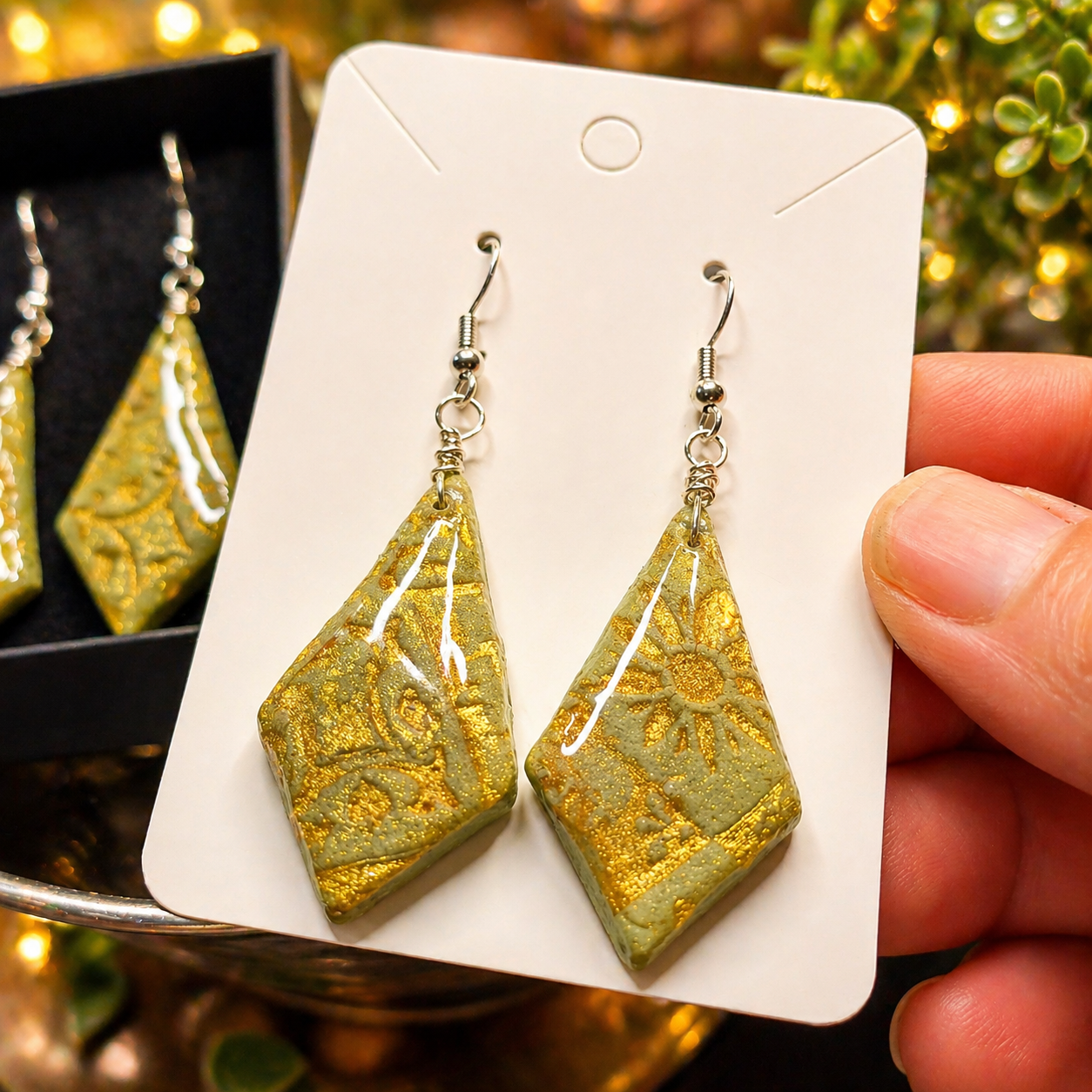 Golden Rune Earrings